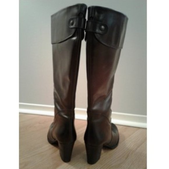 Bravo Browns🌸Black Leather Boots Size 10B or 40 - Picture 5 of 10